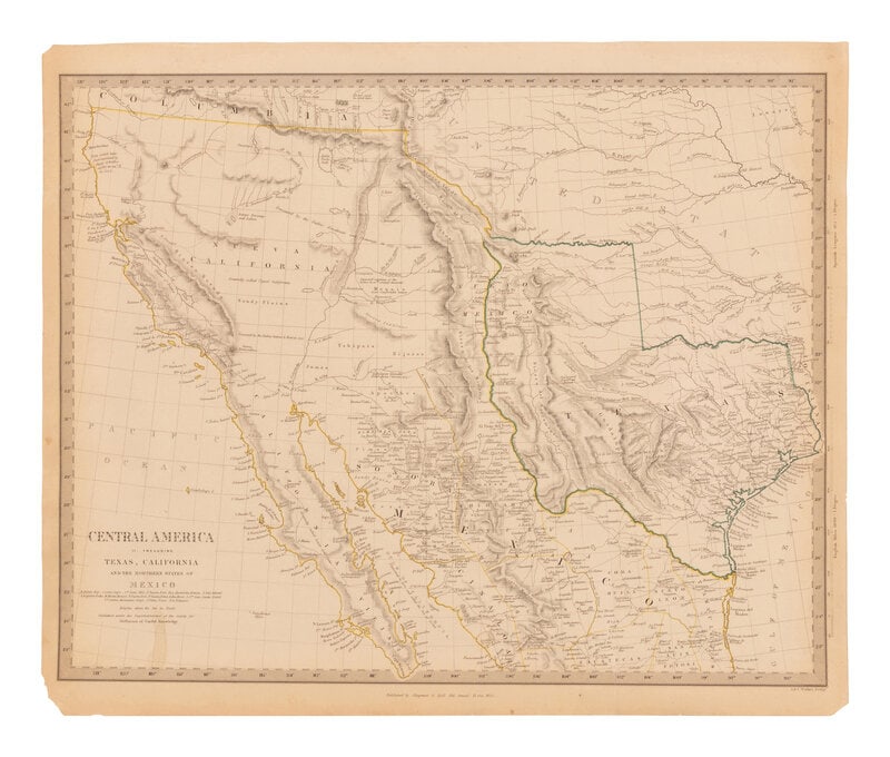 [AMERICANA - MAP]. 
SDUK ("Society for the Diffusion Useful Knowledge") Central America. Including T (1 of 1)