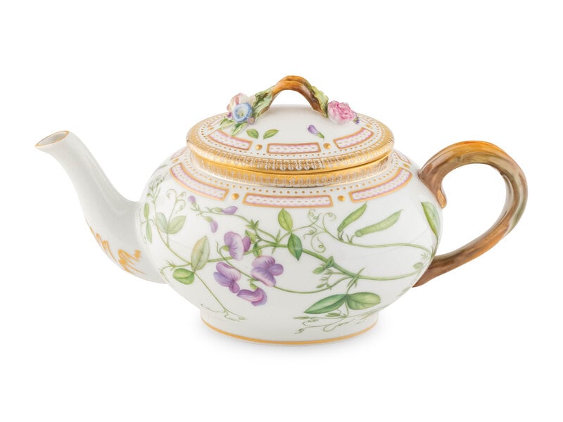 A Royal Copenhagen Flora Danica Porcelain Tea Pot (1 of 5)