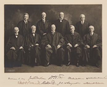 [Americana] [Supreme Court] Taft, William, and Oliver Wendell Holmes, Jr., and Louis Brandeis, et