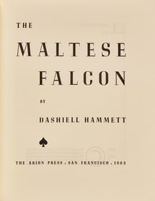 [Arion Press] Hammett, Dashiell. The Maltese Falcon