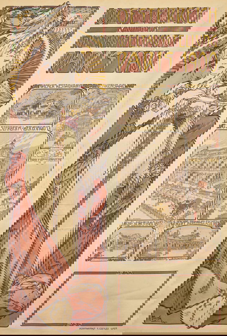 [Art] Mucha, (Alphonse). Oesterreich Auf Der Weltausstellung Paris 1900 (1 of 2)