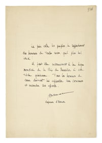 [Autograph & Manuscripts] Dai, Bao. Autograph Document, signed