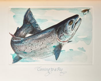 [Cheloniidae Press] Bodio, Stephen, and Ted Williams. Atlantic Salmon Salmo Salar