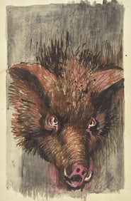 Michael Ayrton (British, 1921–1975) Pig; Original study for Lord of the Flies