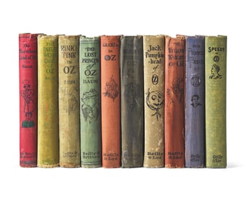 [Children's & Illustrated] Baum, L. Frank, and Ruth Plumly Thompson. Group of 10 First Edition Oz