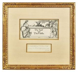 Howard Pyle (American, 1853-1911) The Staff and the Fiddle; Original illustration for The Wonder