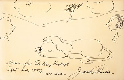 [Children's & Illustrated] Thurber, James. My Life and Hard Times and The Owl in the Attic.