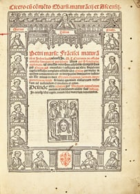 [Early Printing] Cicero, (Marcus Tullius). (Opera) cu(m) come(n)to Marsi. maturancij et Ascensij