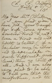 [Literature] Carroll, Lewis (Charles Lutwidge Dodgson). Autograph Letter, signed