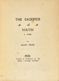 [Literature] Chubb, Ralph. The Sacrifice of Youth. First and Limited Edition