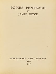 [Literature] Joyce, James. Pomes Penyeach. First Editon