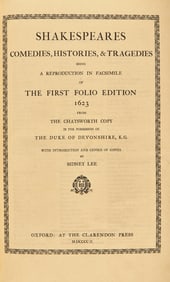 [Literature] [Shakespeare, William] Shakespeares Comedies, Histories, & Tragedies Being a