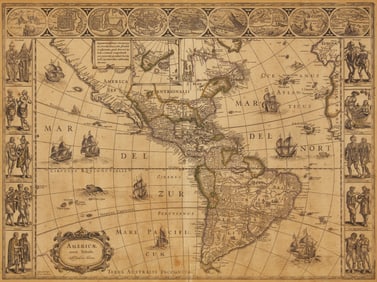[Maps & Atlases] Blaeu, Willem. Americae nova Tabula