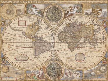 [Maps & Atlases] (Speed, John). A New and Accurat Map of the World...