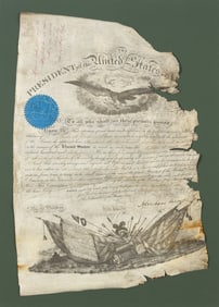 [Presidential] Lincoln, Abraham. Signed Military Commission