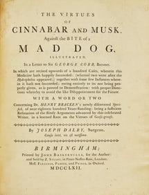 [Science, Medicine & Mathematics] Dalby, Joseph. The Virtues of Cinnabar and Musk. First Baskerville