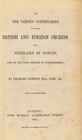 [Science, Medicine & Mathematics] Darwin, Charles. On the Various Contrivances by which British and