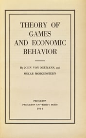 [Science, Medicine & Mathematics] Neumann, John Von, and Oskar Morgenstern. Theory of Games and