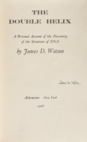 [Science, Medicine & Mathematics] Watson, James D. The Double Helix. Signed First Edition