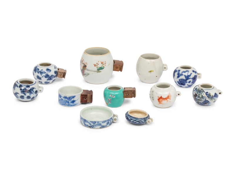 Eleven Chinese Bird Feeders (1 of 2)