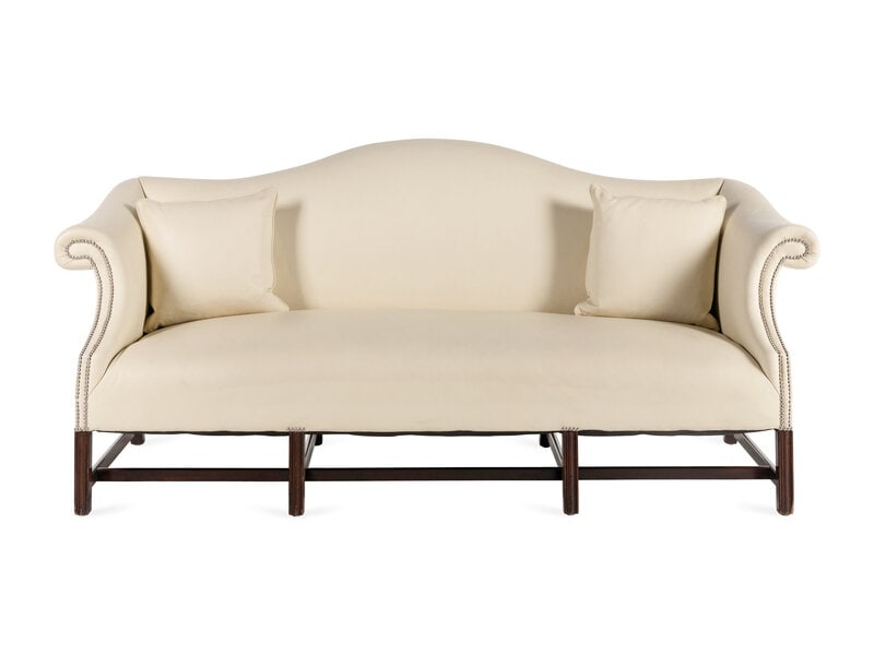 A George III Style Mahogany Camelback Sofa (1 of 2)