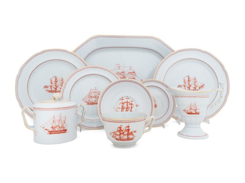 A Spode Stoneware Dinner Service (1 of 3)