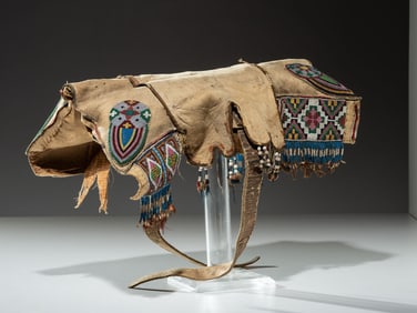Cree Beaded Hide Pad Saddle