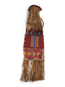 Sioux Beaded Hide Tobacco Bag