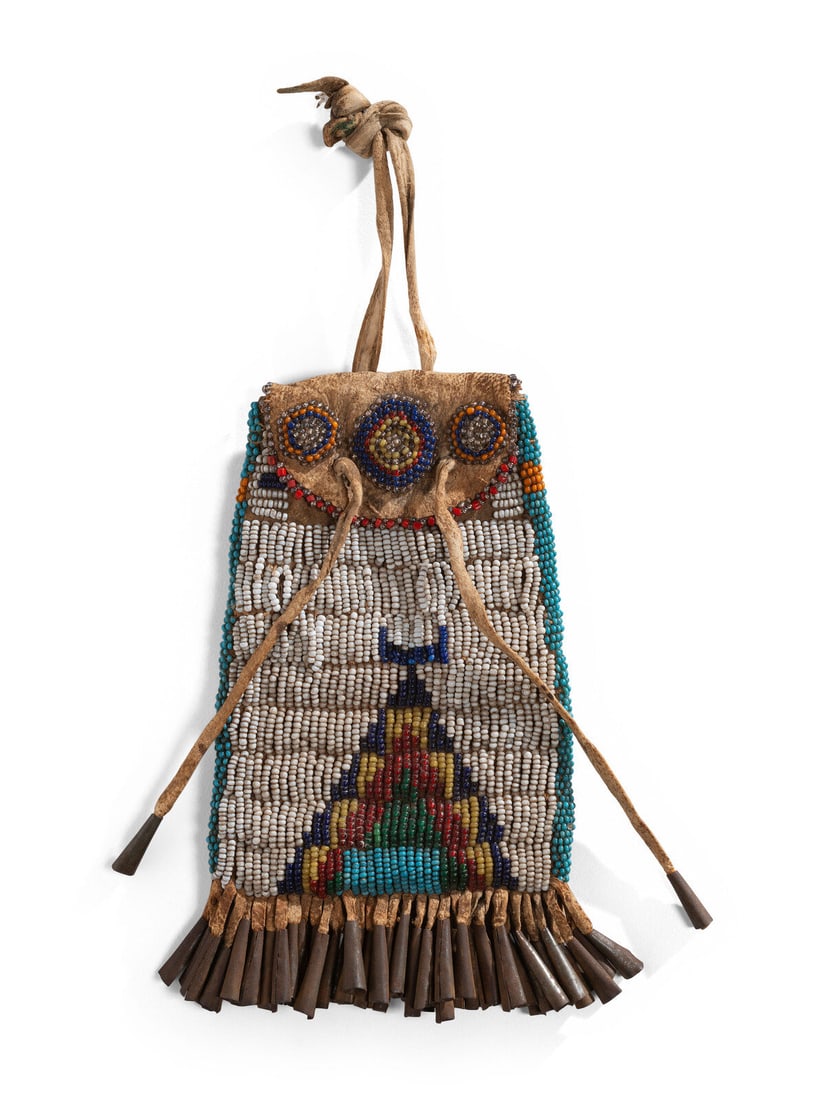 Northern Plains Beaded Hide Strike-a-Light Bag (1 of 2)