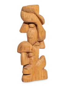 Patrociño Barela (New Mexican, 1902-1964) Untitled Wood Sculpture, Family Group