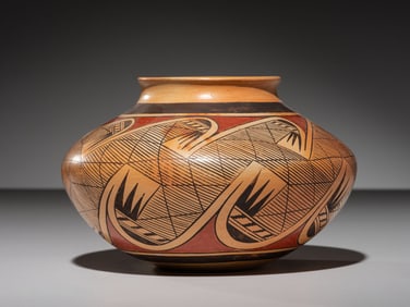 Fannie Nampeyo (Hopi, 1900-1987) Pottery Jar, Migration Pattern