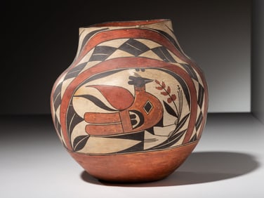 Acoma Pottery Jar, with Birds