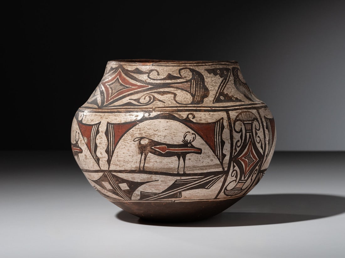 Zuni Polychrome Pottery Jar (1 of 5)
