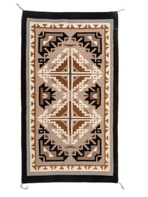 Navajo Two Grey Hills Weaving / Rug