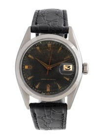 TUDOR, REF. 7939 STAINLESS STEEL 'OYSTERDATE' HONEYCOMB DIAL 'ROULETTE' WATCH