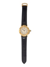 CARTIER, REF. 1027 18K YELLOW GOLD 'PASHA' WATCH