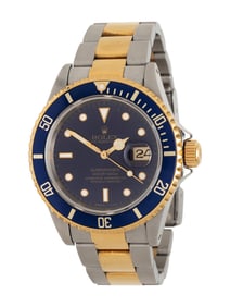 ROLEX, REF. 16613 STAINLESS STEEL AND 18K YELLOW GOLD 'SUBMARINER' WATCH
