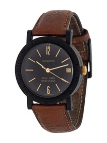 BULGARI, BLACK COMPOSITE AUTOMATIC WATCH, LIMITED EDITION 'NEW YORK' MODEL