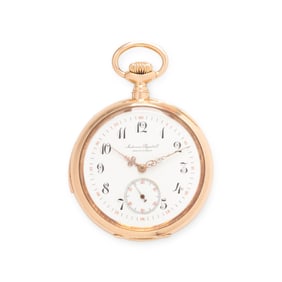 AUDEMARS PIGUET, 18K YELLOW GOLD MINUTE REPEATING POCKET WATCH