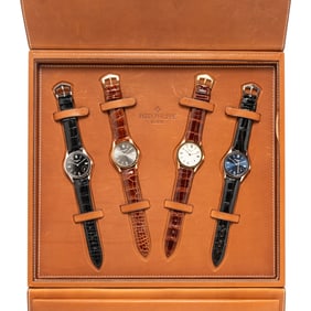 PATEK PHILIPPE, REF. 5026 MILLENNIUM ANNIVERSARY SET, FITTED BOX & PAPERS