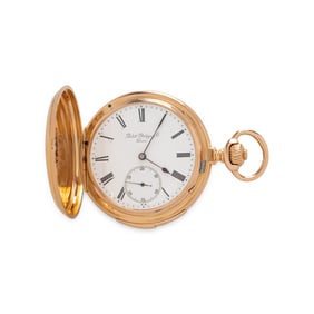 PATEK PHILIPPE, 18K YELLOW GOLD MINUTE REPEATER POCKET WATCH WITH TWO EXTRACTS