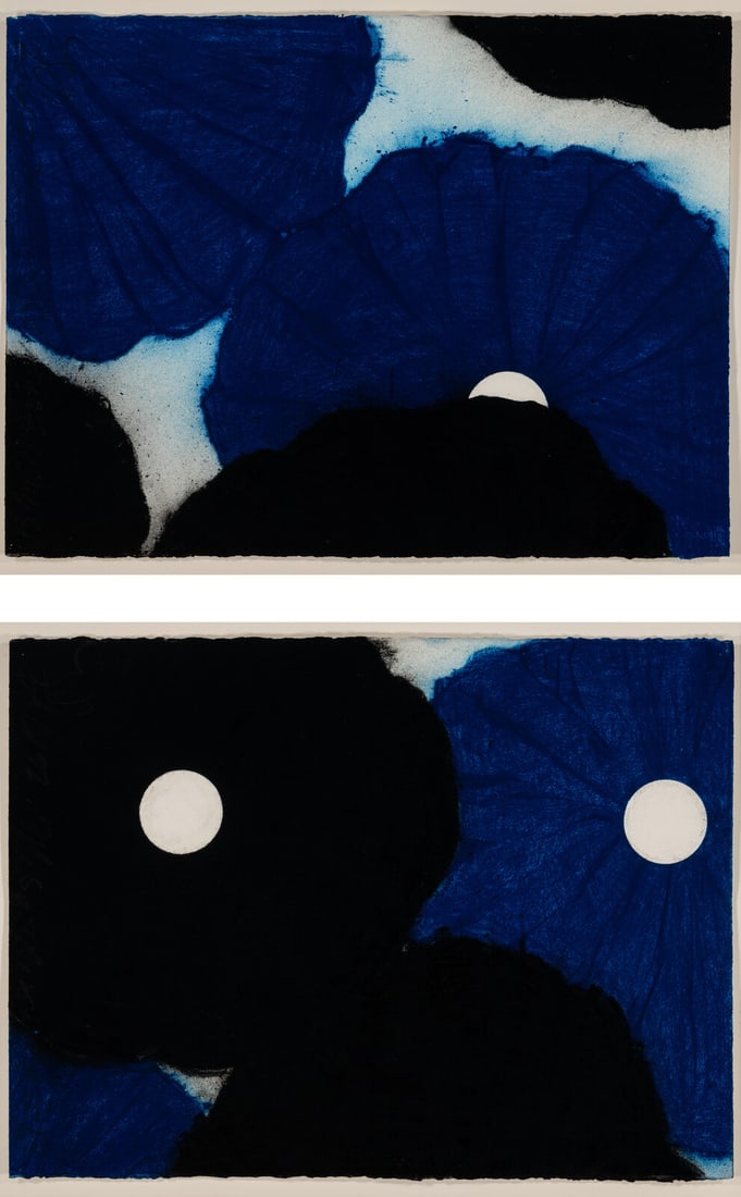 Donald Sultan (American, b. 1951) Black and Blues (1), 1999 (two works) (1 of 8)