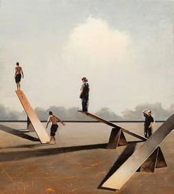 Gary Ruddell (American, b. 1951) Study for the Tourists, 2005
