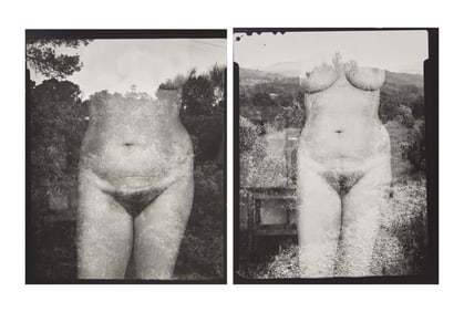Harry Callahan (American, 1912-1999) Aix-en-Provence, c. 1957-1958 (two works)
