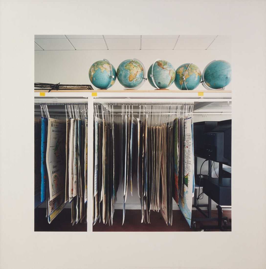 Candida Höfer (German, b. 1944) Lycée Gustave Monod Enghien-les-Bains III, 1999: Candida Höfer (German, b. 1944) Lycée Gustave Monod Enghien-les-Bains III, 1999 c-print signed (to label verso); number 3 from an edition of 6 image: 23 x 23 1/2 inches. The Estate of Ruth M