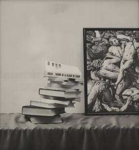 Jan Vercruysse (Belgian, 1948-2018) La Chute des Anges (No. 72), 1983: Jan Vercruysse (Belgian, 1948-2018) La Chute des Anges (No. 72), 1983 unique offset lithograph signed, titled, dated, and numbered 1/1 in pencil (frame verso) 23 3/4 x 21 inches. The Estate of Ruth Mi