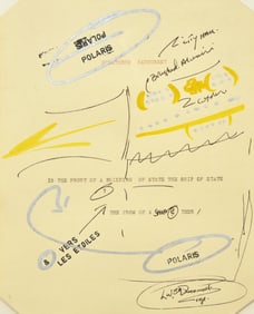 Lawrence Weiner (American, 1942-2021) On the Prow of a Ship, 1989
