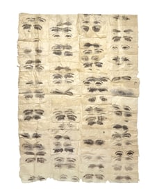 Kiki Smith  (American, b. 1954) Untitled (Fluttering Eyes), 1991