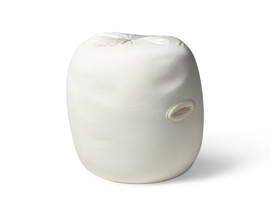 Ernesto Neto (Brazilian, b. 1964) Follicle Ovaloid (Poppy), 1998: Ernesto Neto (Brazilian, b. 1964) Follicle Ovaloid (Poppy), 1998 stocking and styrofoam 37 x 32 inches. The Estate of Ruth Miles Pite This lot is located in Philadelphia. Note: This work is accompanie