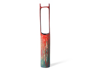 Fujinuma Noboru (Japanese, b. 1945) Bamboo Lacquered Cylinder, 2013